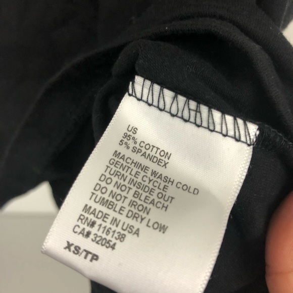 NWOT Paper Heart Cotton Stretch Mock Neck Crop Top - Picture 4 of 4